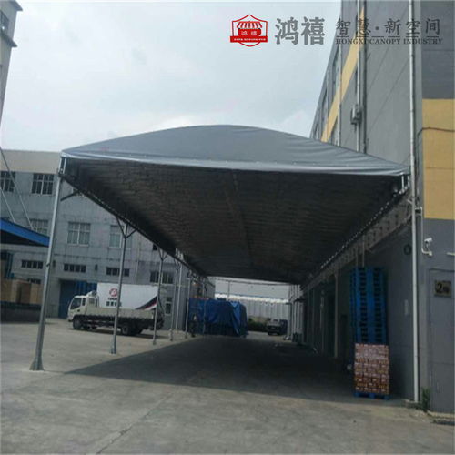 金東移動蓬房 伸縮式臨時堆貨防雨推拉帳篷與紡織品上光皂的結(jié)合應用